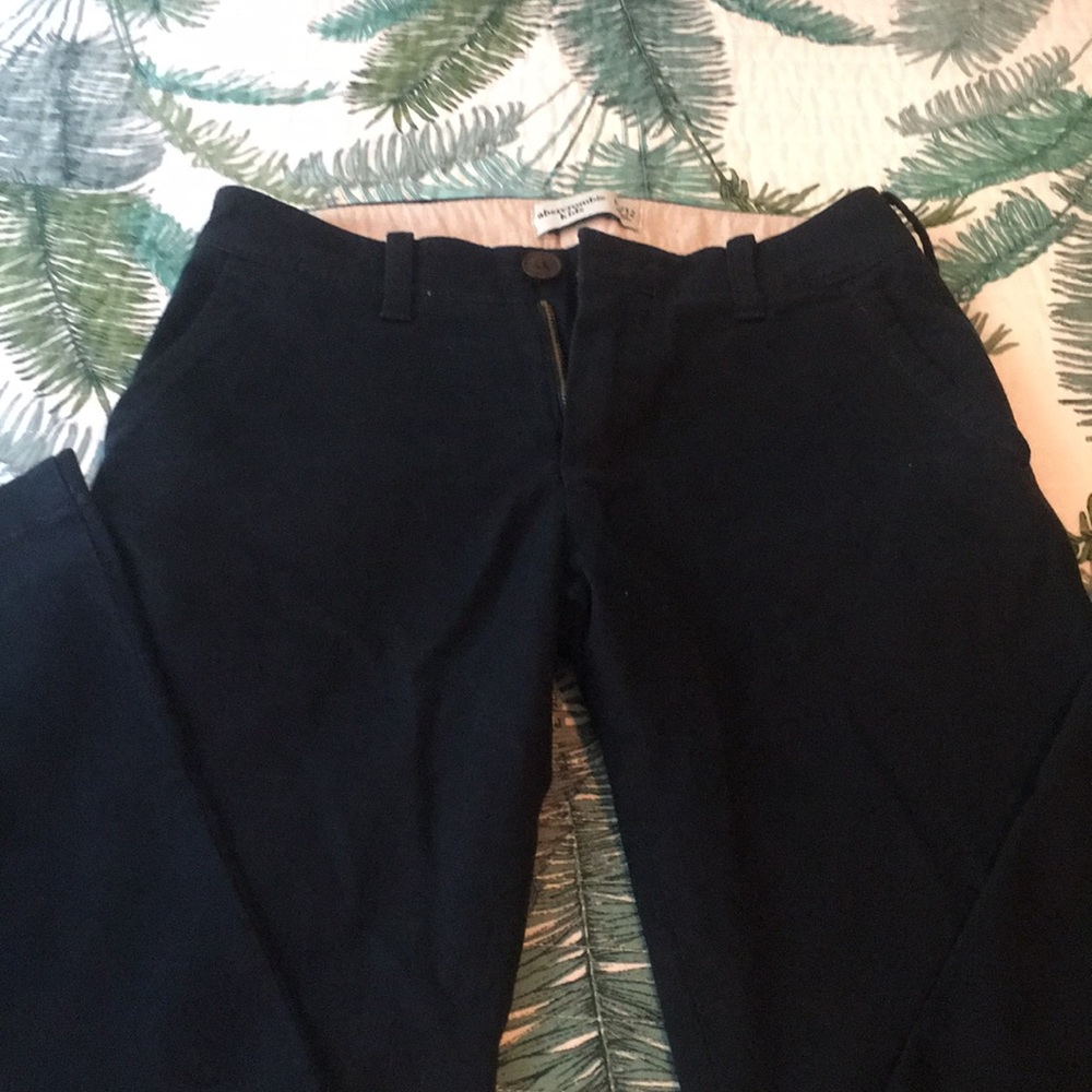 Boys Abercrombie navy casual pants 11/12